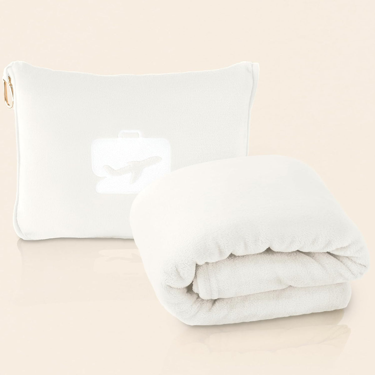 EverSnug 2 in 1 Airplane Travel Blanket and Pillow