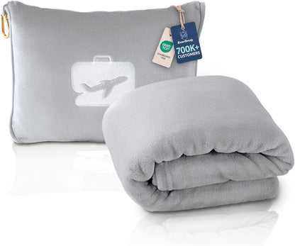 EverSnug 2 in 1 Airplane Travel Blanket and Pillow