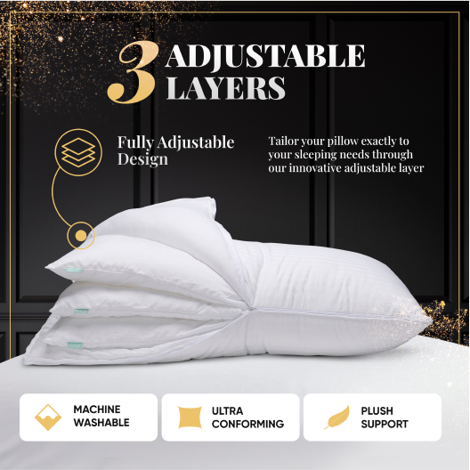 Adjustable layer pillow hotsell