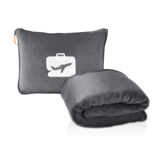 EverSnug 2 in 1 Airplane Travel Blanket and Pillow