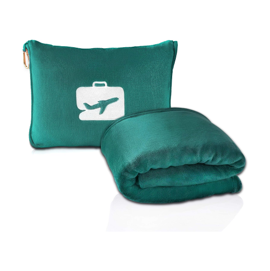 EverSnug 2 in 1 Airplane Travel Blanket and Pillow