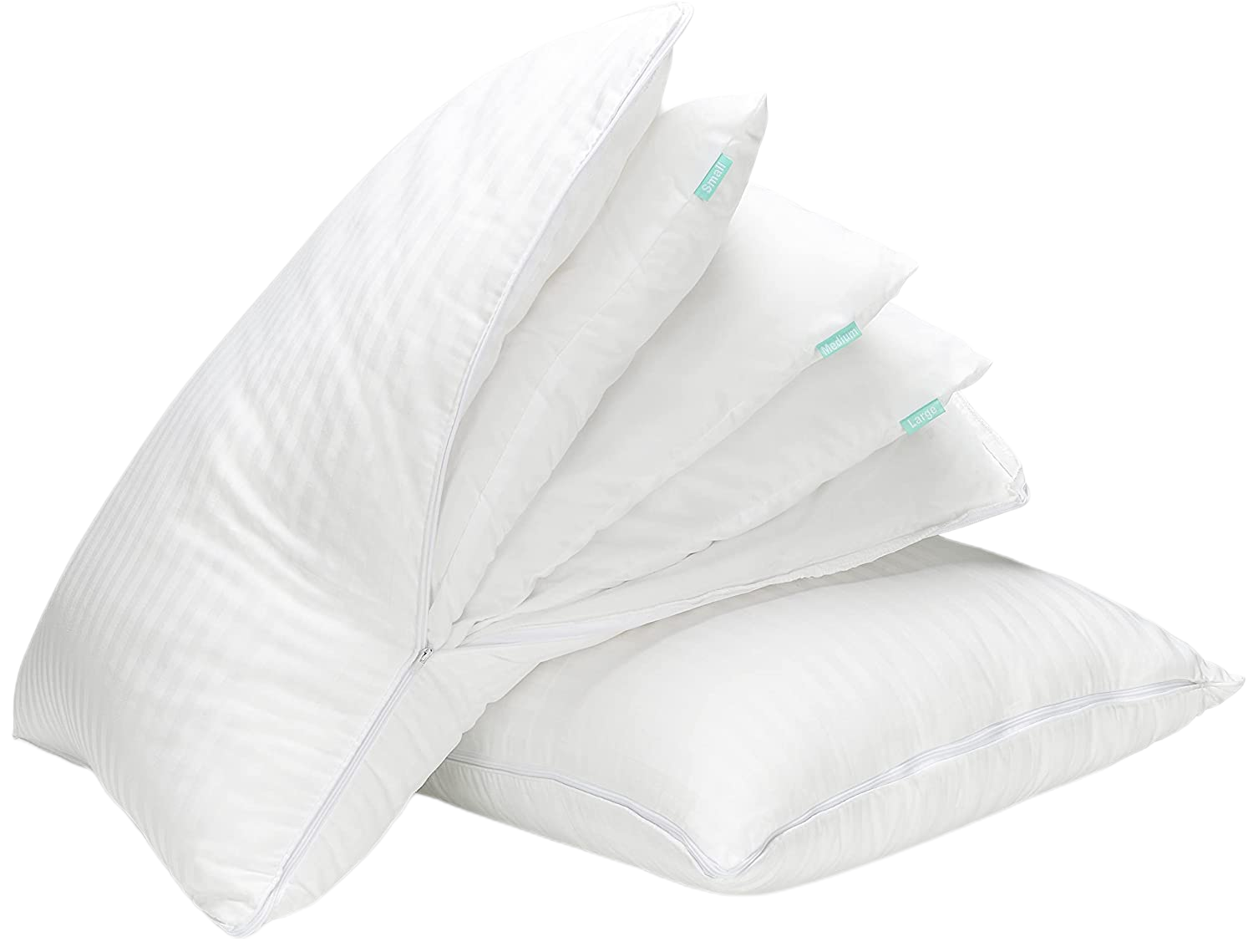 EverSnug Adjustable Layer Pillows for Sleeping - Set of 2