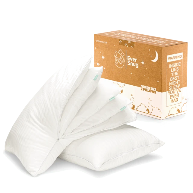 Down alternative adjustable pillows