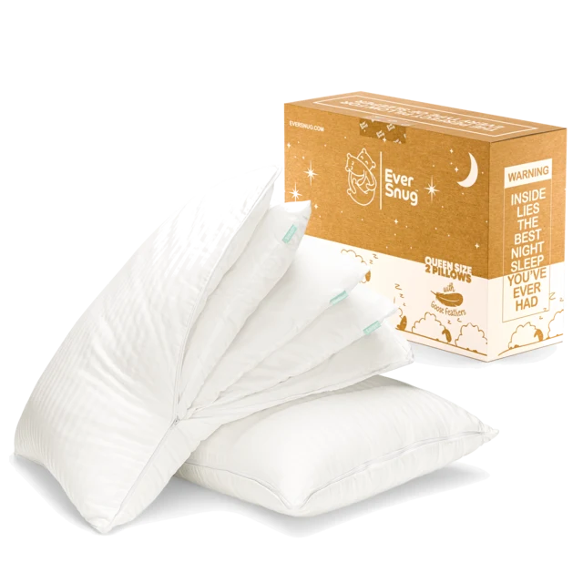 Goose feather adjustable pillows